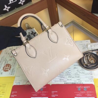 Replica Louis Vuitton Onthego Pm M45653 Black/Beige/Pink